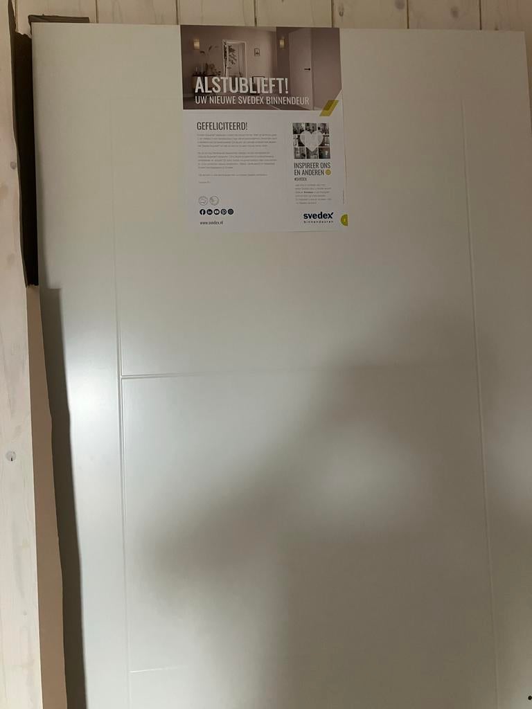 Svedex Binnendeur CN55 (nieuw, beschadigd), Ophalen, 80 tot 100 cm, 215 cm of meer, Binnendeur