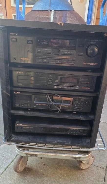 Complete Sony HiFi Surround Set (90s Vintage), Ophalen, Gebruikt, Cassettedeck, Sony