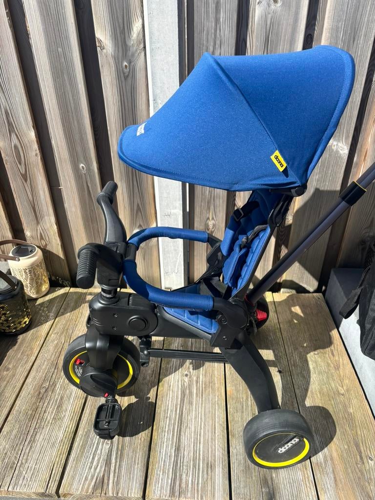 Doona Liki Trike S3 + Reistas – weinig gebruikt, Ophalen of Verzenden, Gebruikt, Duwstang