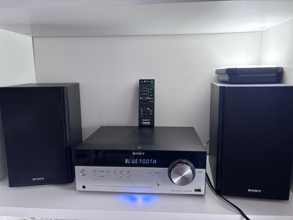 Sony CMT-SBT100B audioset met Bluetooth en DAB+, Microset, Tuner of Radio, Ophalen of Verzenden, Zo goed als nieuw