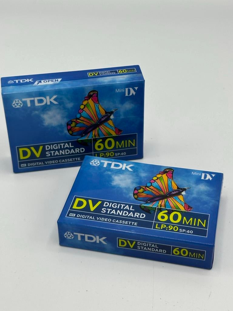 TDK Mini DV Digital Video Cassette 60 min (2 stuks), Ophalen of Verzenden