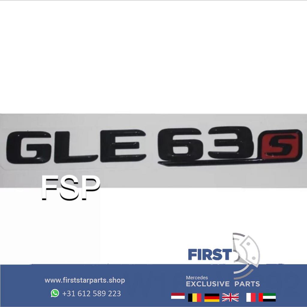 W166 W292 GLE63S EMBLEEM ZWART LOGO Mercedes GLE Klasse 63 S