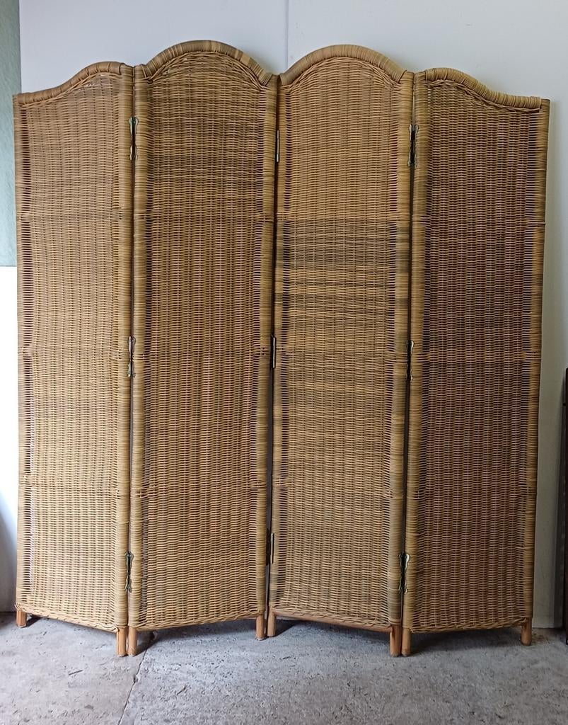 Rotan look kunststof kamerscherm balkonscherm, Ophalen, Zo goed als nieuw