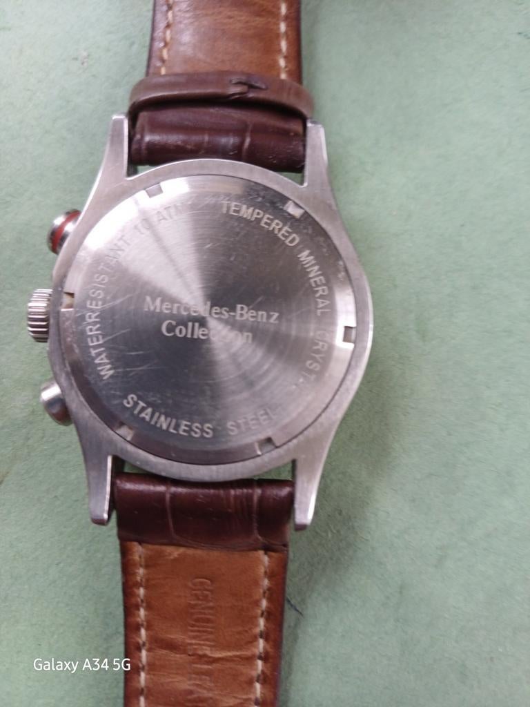 Mercedes-Benz Collection Chronograaf Horloge, Sieraden, Tassen en Uiterlijk, Horloges | Heren, Staal, Polshorloge, Ophalen, Overige merken