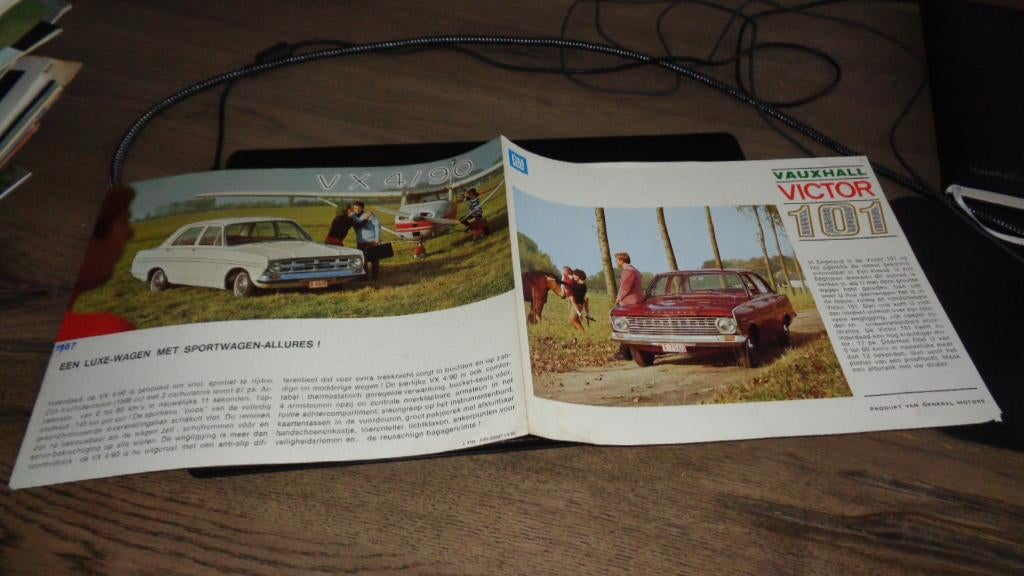 Folder VAUXHALL VICTOR 101  , 1967, Verzenden, Gelezen, Overige merken