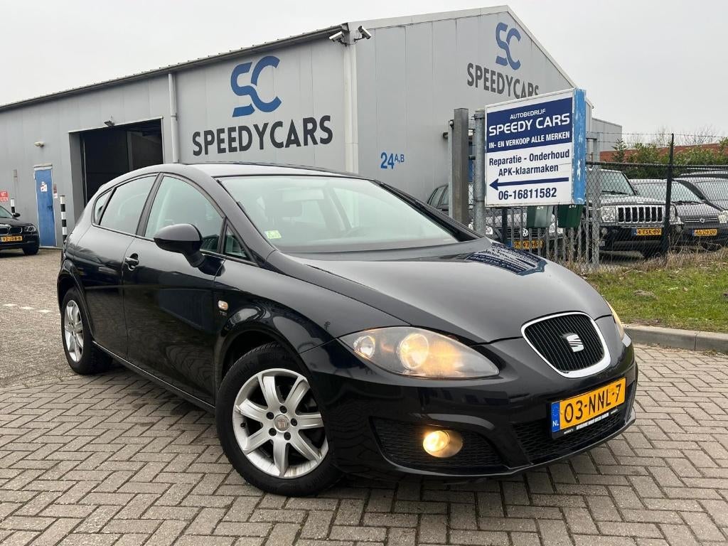 Seat Leon 1.2 TSI Ecomotive Good Stuff 2010 Cruise Airco, Voorwielaandrijving, Stof, Zwart, 4 cilinders