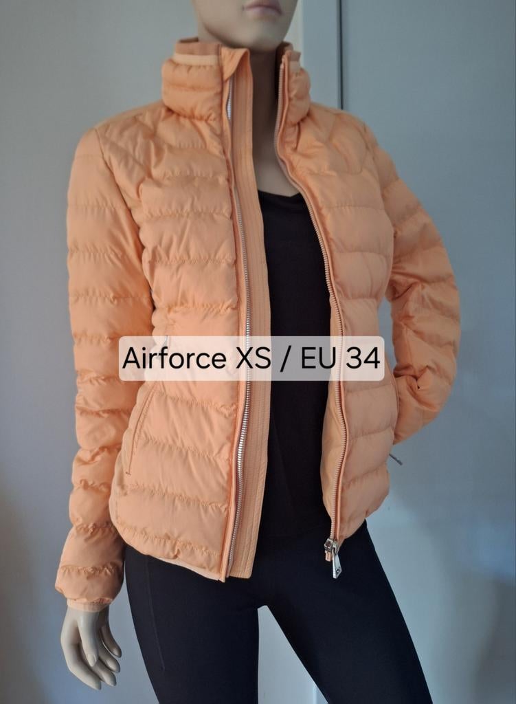 Nieuwe Airforce gewatteerde  tusenjas oranje XS / 34, Airforce, Nieuw, Oranje, Ophalen of Verzenden