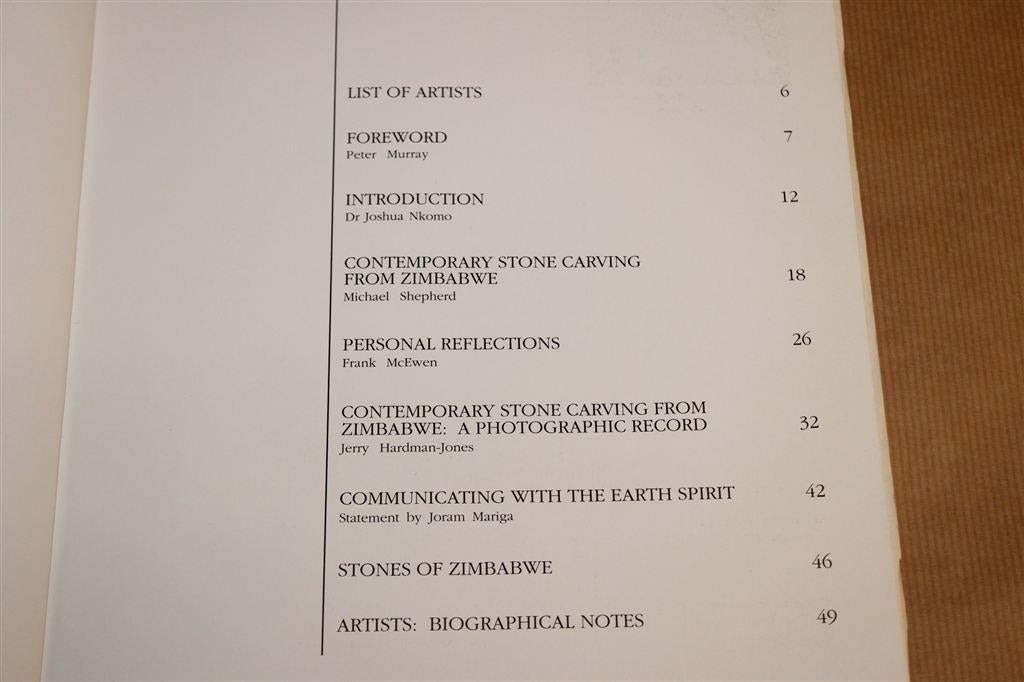 Steensculpturen uit Zimbabwe — Catalogus 1990 [EN], Ophalen of Verzenden, Gelezen