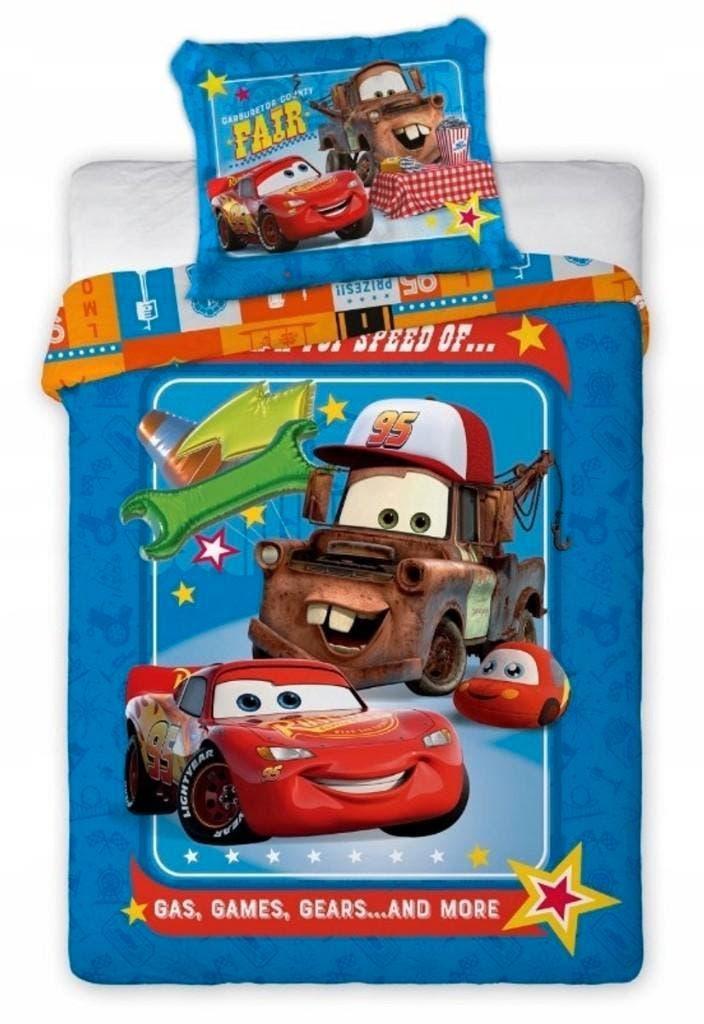 Disney Cars Baby / Peuter Dekbedovertrek - 100x135 - Katoen, Blauw, Dekbedovertrek, Nieuw, Ophalen of Verzenden