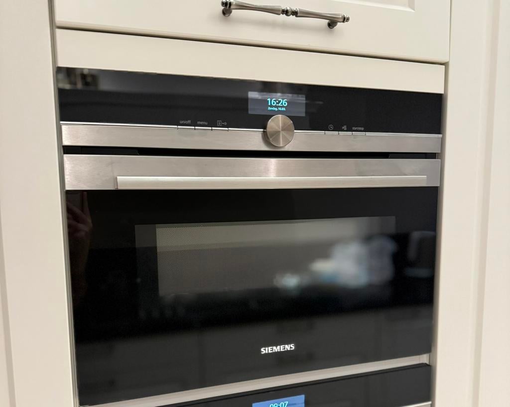Luxe siemens combi oven magnetron, 45 tot 60 cm, Ophalen of Verzenden, Zo goed als nieuw, Oven met grill