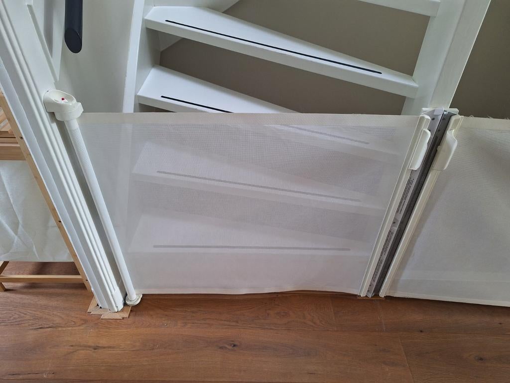 Lascal Kiddy Guard Assure Oprolhekje - Wit, Kinderen en Baby's, Traphekjes, Ophalen of Verzenden, Overige materialen, 115 cm of meer