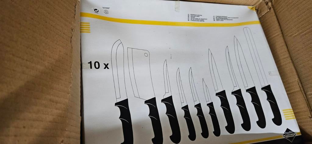 Messen sets 22 verpakkingen, Nieuw, Ophalen of Verzenden, Rvs of Chroom, Vaatwasserbestendig