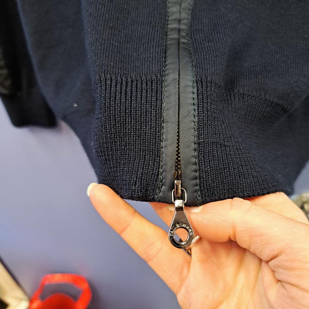 Paul & Shark blauw wollen vest met gladde details L nr 50408, Paul & Shark, Blauw, ., Maat 42/44 (L)