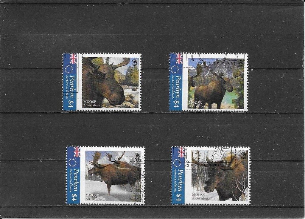 Penrhyn eland (2), Ophalen of Verzenden, Gestempeld, Dier of Natuur