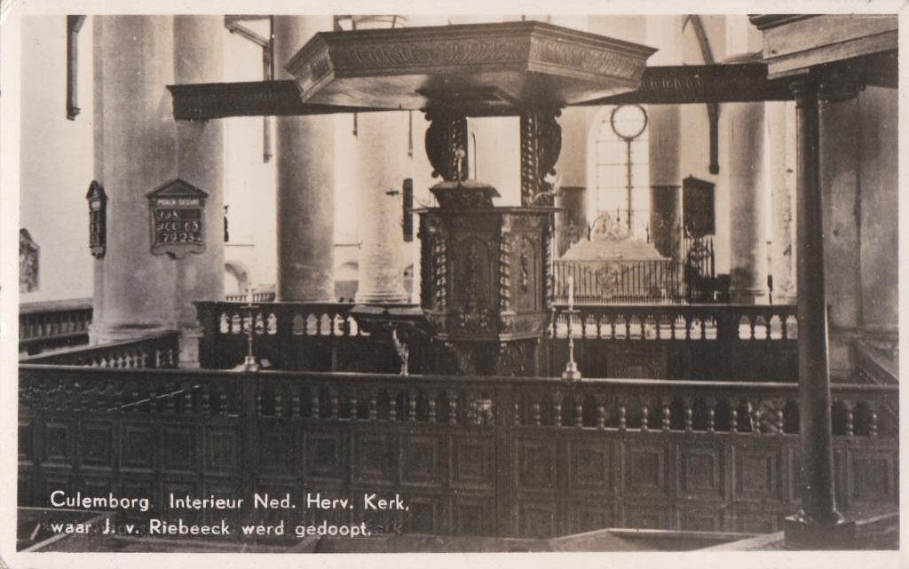 culemborg ned herv kerk, Verzamelen, Ansichtkaarten | Nederland, Ophalen of Verzenden, Voor 1920, Noord-Brabant