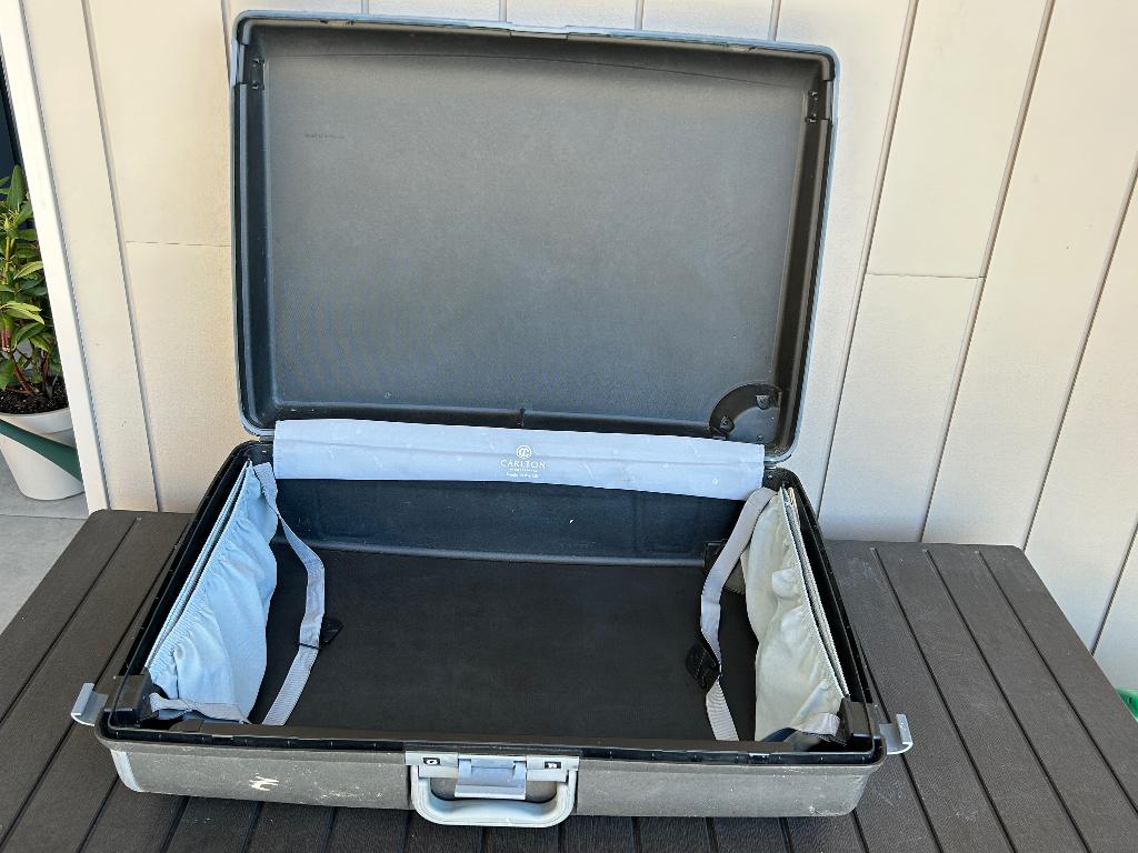 Samsonite en Carlton koffers, Sieraden, Tassen en Uiterlijk, Koffers, Gebruikt, Hard kunststof, 45 tot 55 cm, 70 cm of meer