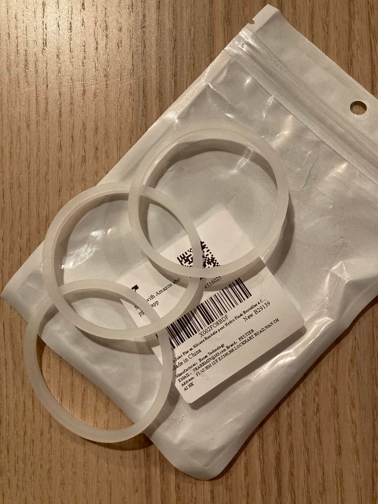 3 x Vervanging van Siliconen Pakking voor O-ring Hydro Flask, Ophalen of Verzenden, Nieuw
