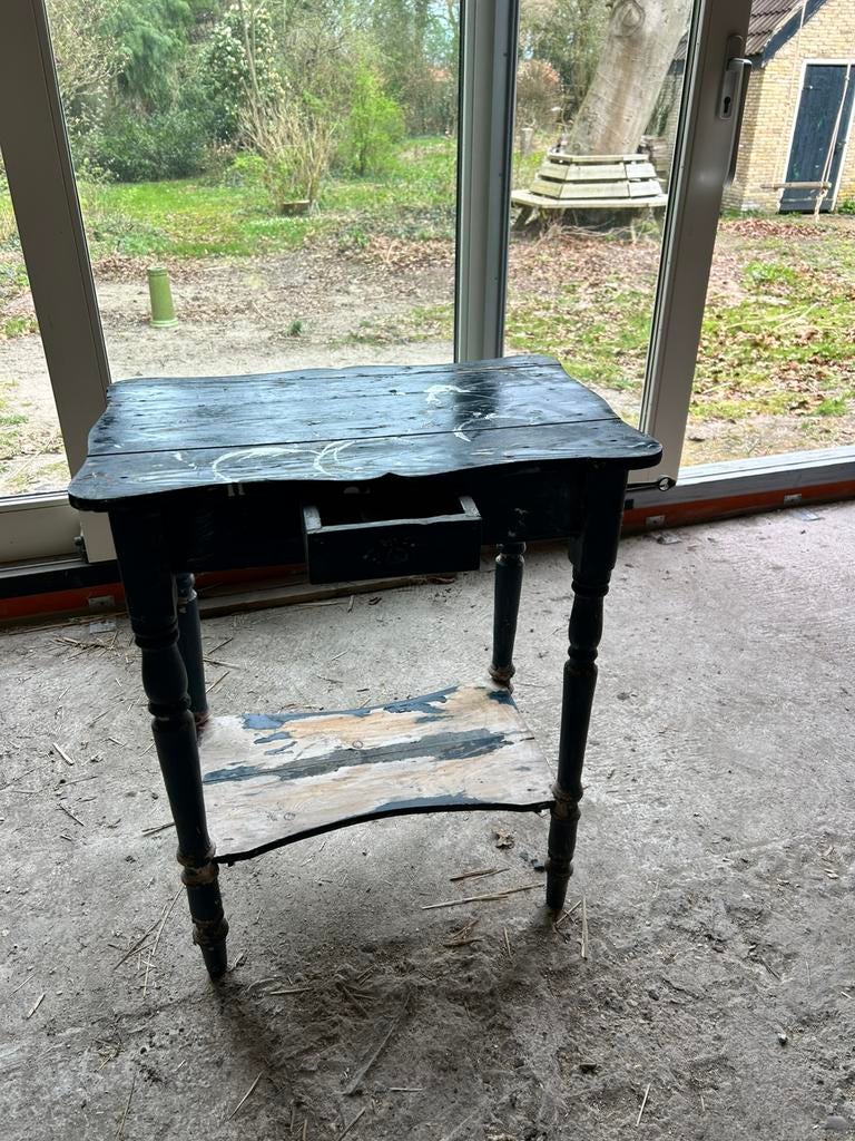 Opknappertje sidetable, Huis en Inrichting, Tafels | Sidetables, 100 tot 150 cm, Ophalen of Verzenden, Zo goed als nieuw, 25 tot 50 cm