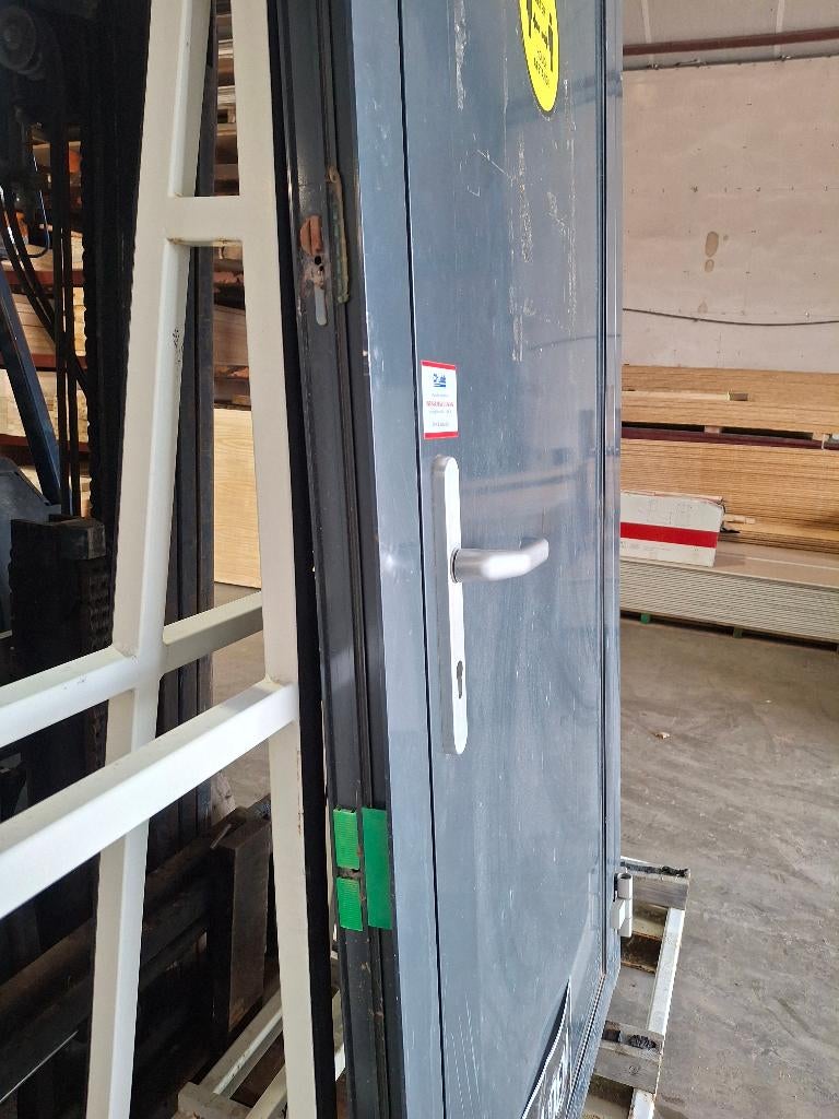 Deur aluminium dicht, Ophalen, Gebruikt, Aluminium