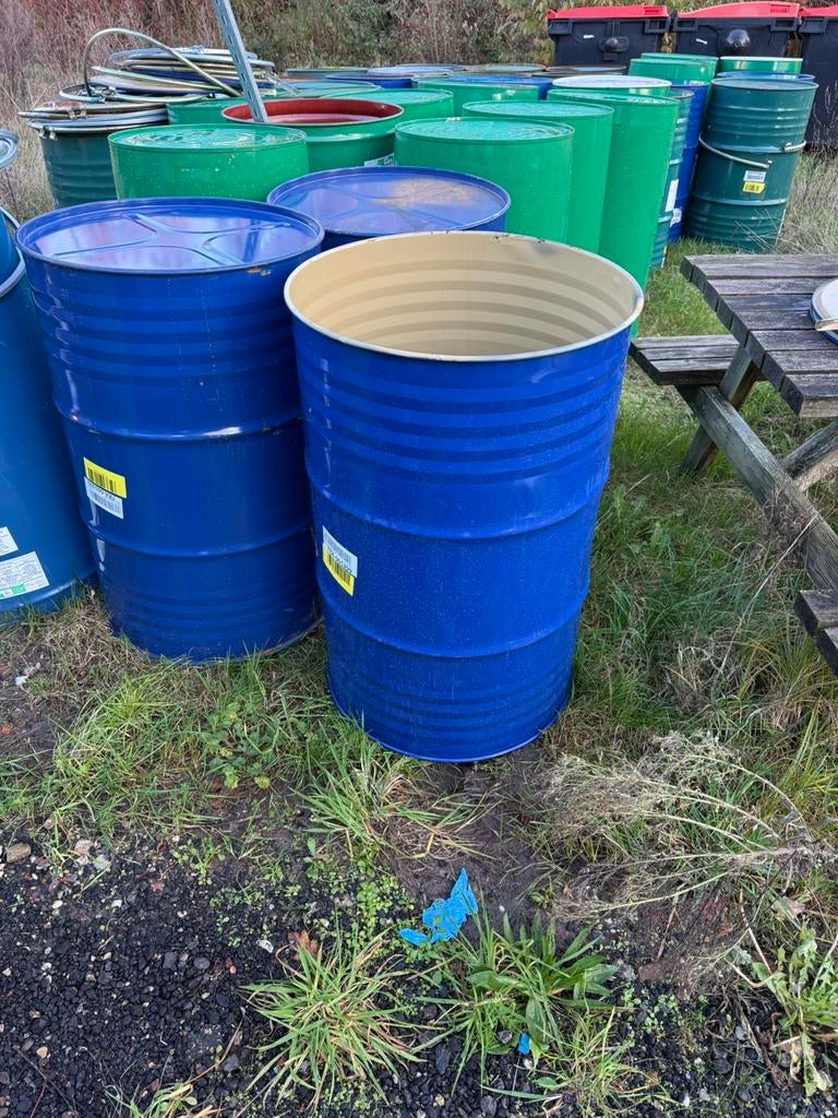 Olievat brandton bloembak, Tuin en Terras, Vuurkorven, Ophalen, Zo goed als nieuw