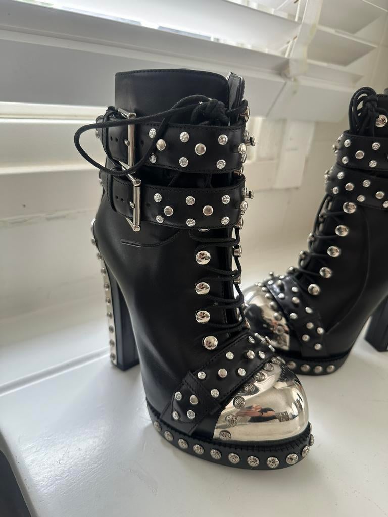 Alexander mcqueen, Ophalen of Verzenden, Zo goed als nieuw, Zwart, Hoge laarzen