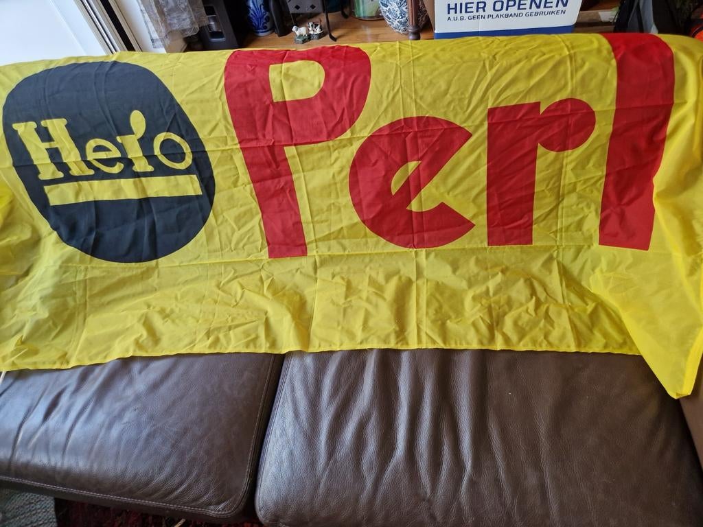 Vlag hero pearl, Ophalen of Verzenden, Reclamebord