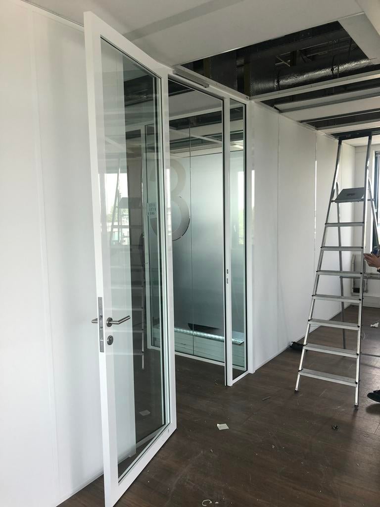 Glaswand/systeemwand/kantoorwand, Ophalen of Verzenden, Zo goed als nieuw, 160 cm of meer