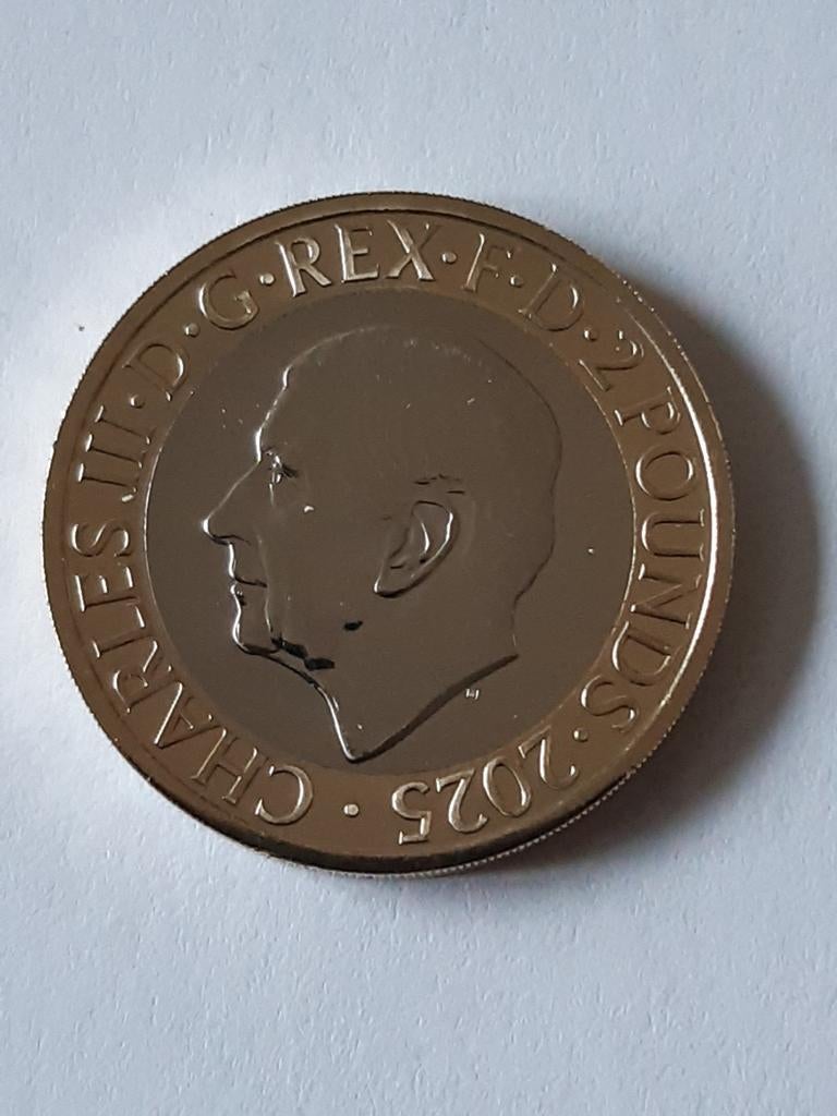 2 pound Engeland 2025 unc kk f.25.11.n1, Ophalen of Verzenden, Overige landen