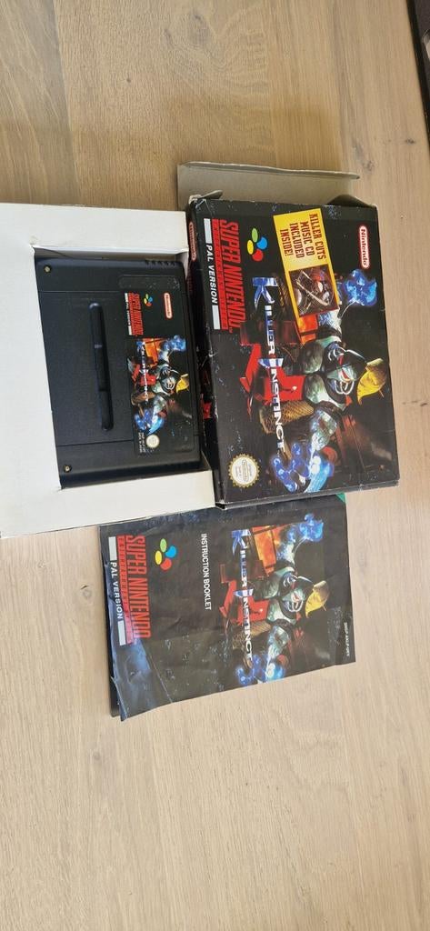 Killer Instinct Super Nintendo met doos en boekje, Spelcomputers en Games, Games | Nintendo Super NES, 1 speler, Ophalen of Verzenden