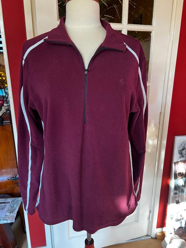 Fleece sport trui Falcon, Ophalen, Zo goed als nieuw, Maat 38/40 (M), Paars