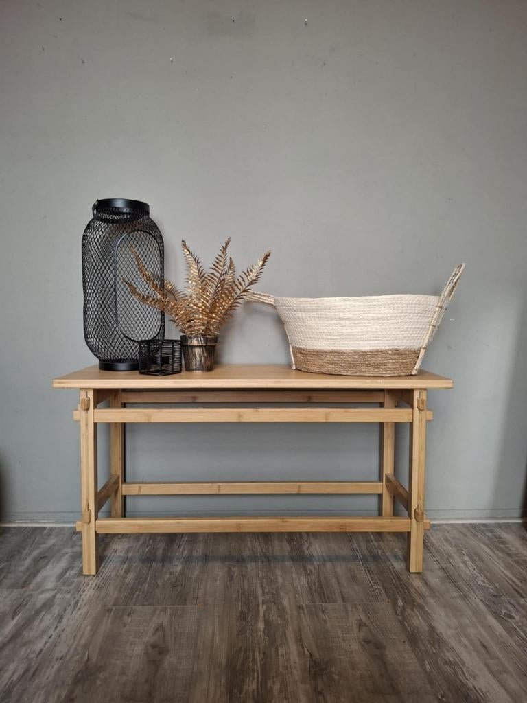 Bankje - sidetable - meubel, Huis en Inrichting, Tafels | Sidetables, Ophalen, 50 tot 100 cm, Zo goed als nieuw, 25 tot 50 cm