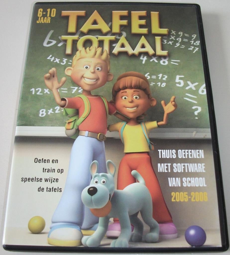PC Game *** TAFEL TOTAAL *** Oefen en train de tafels, Puzzel en Educatief, 1 speler, Ophalen of Verzenden, Zo goed als nieuw