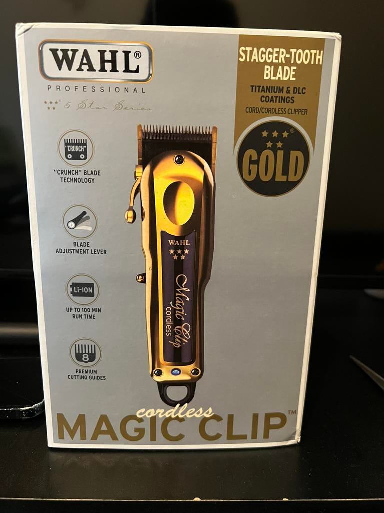 Wahl Gold Magic Clip Cordless Tondeuse, Ophalen of Verzenden, Nieuw, Tondeuse