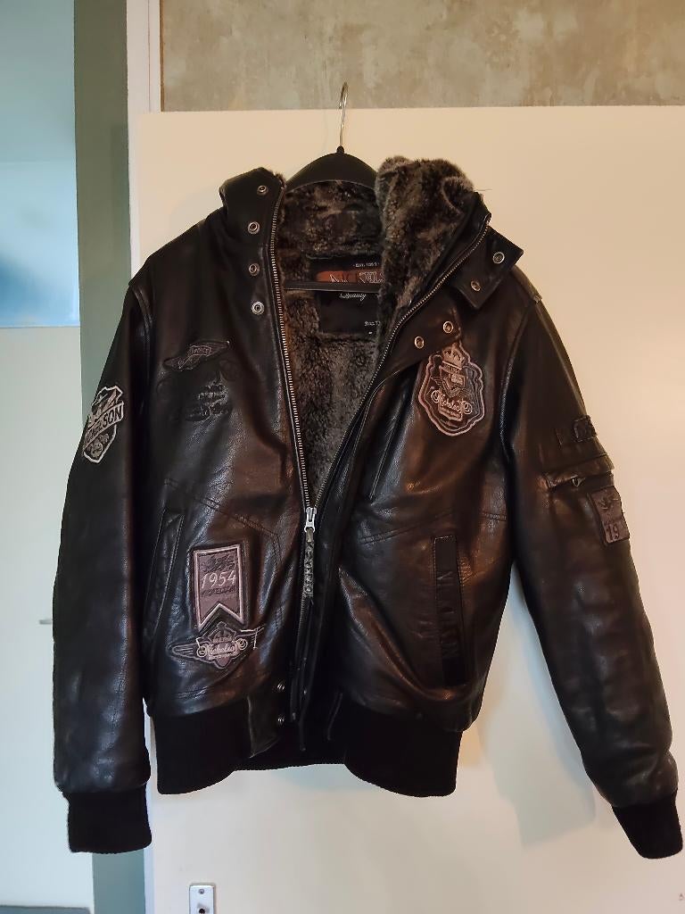 Echt leren nickelson jas maat s, Ophalen of Verzenden, Zo goed als nieuw