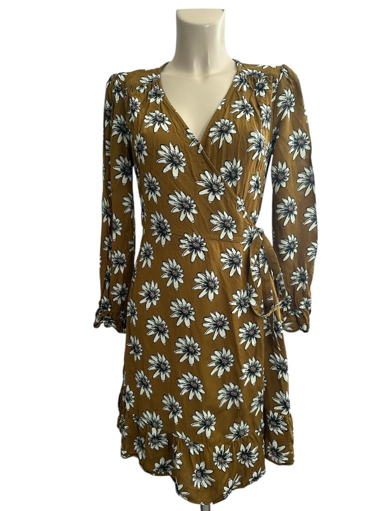 Fabienne Chapot jurk L, Bruin, Ophalen of Verzenden, Zo goed als nieuw, Onder de knie