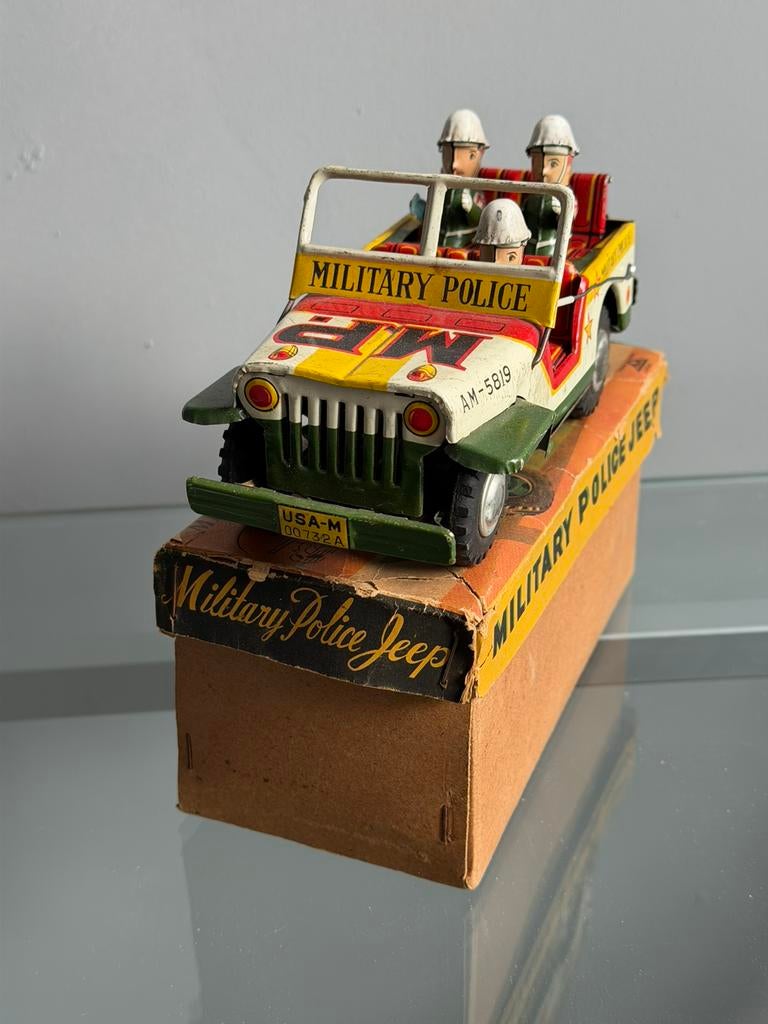 MARX Japan Military police met originele doos., Antiek en Kunst, Ophalen of Verzenden