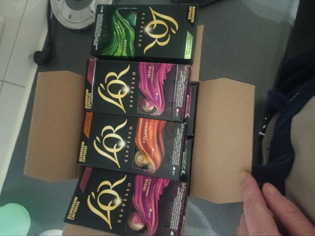 L'OR Espresso aluminium capsules mixdoos 140 stuks, Witgoed en Apparatuur, Ophalen of Verzenden