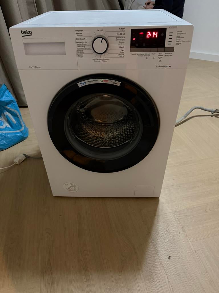 Beko wasmachine WTV87112BC1, Ophalen, Gebruikt, 1200 tot 1600 toeren