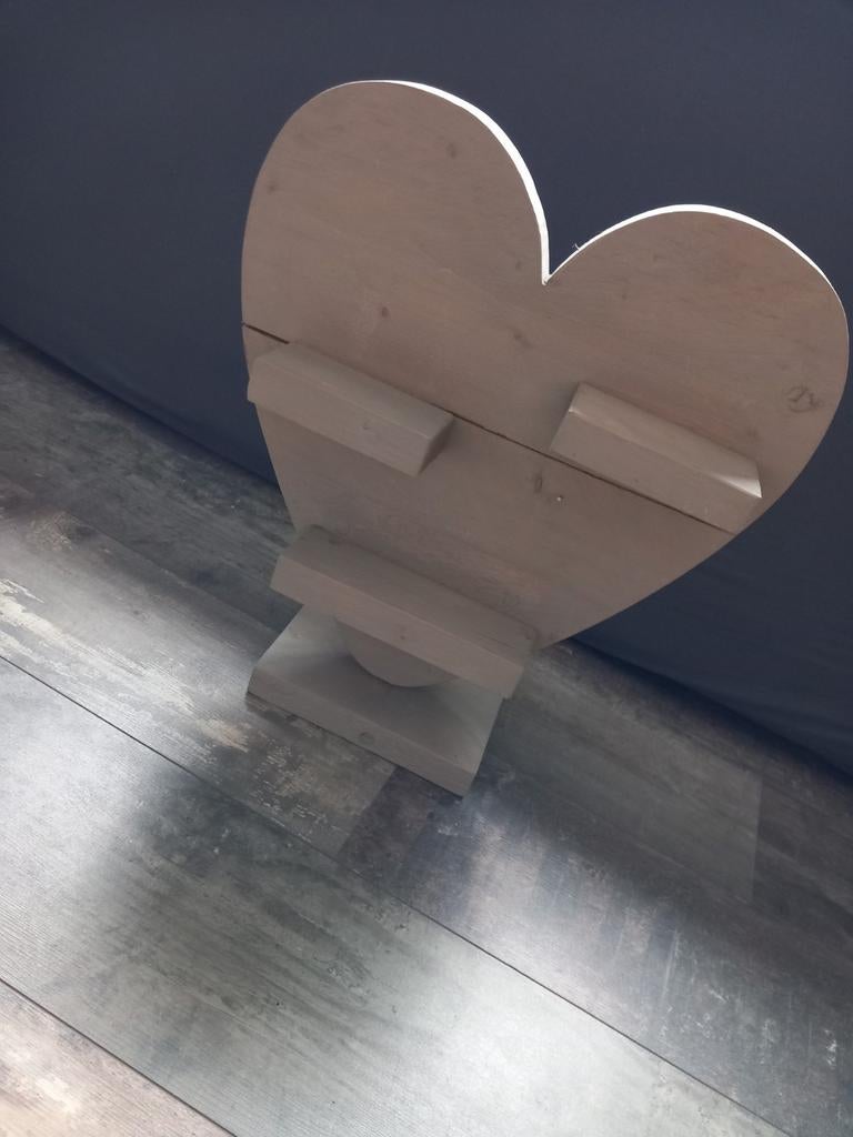 Houten hart decoratie met plankjes, Ophalen of Verzenden, Gebruikt
