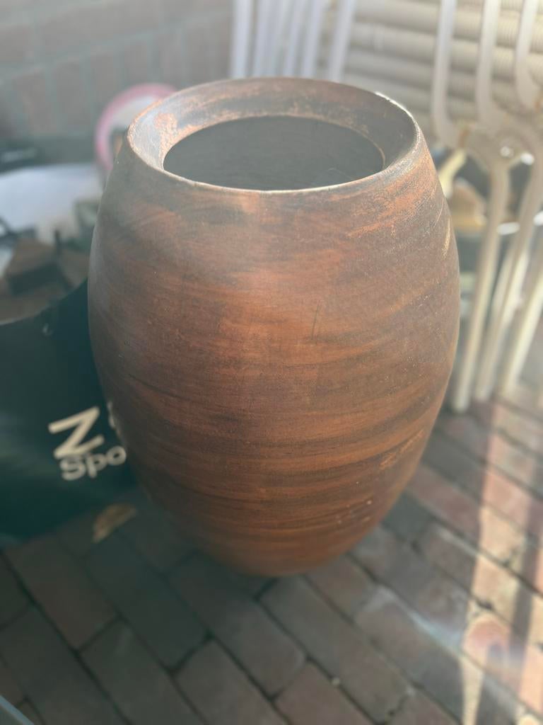 Terracotta Bloempot - Klassiek en Stijlvol, Gebruikt, Rond, Binnen, Ophalen of Verzenden