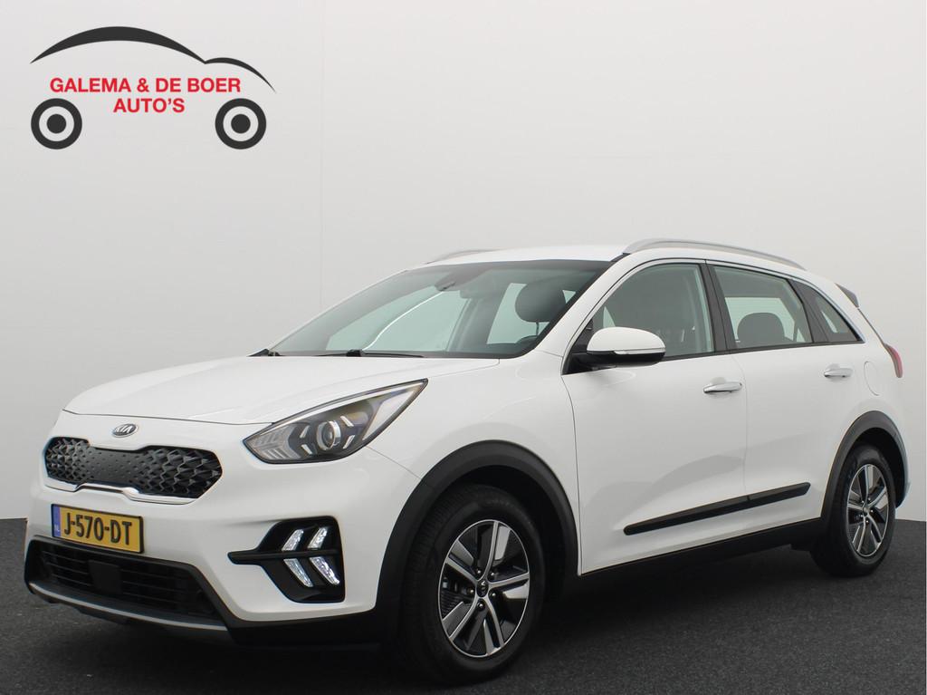 Kia Niro 1.6 GDi Hybrid DynamicLine CAMERA / ACC / CAMERA /, Auto's, Gebruikt, 2 kWh, Leder en Stof, Wit