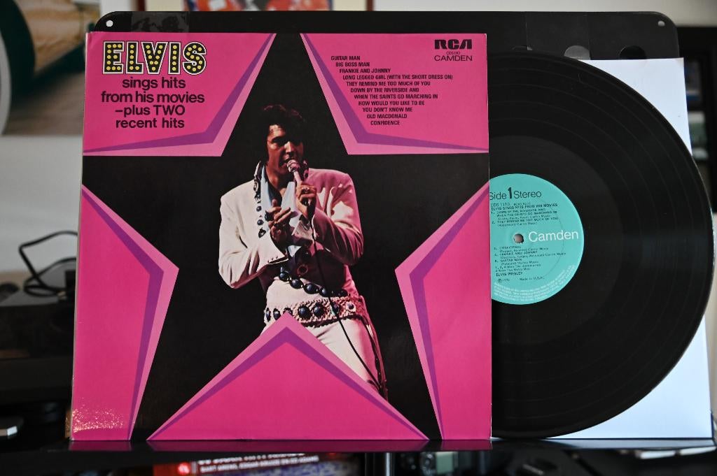 LP 1972 Elvis Presley - Elvis Sings hits from his movies, Ophalen of Verzenden, Zo goed als nieuw, 12 inch, Poprock