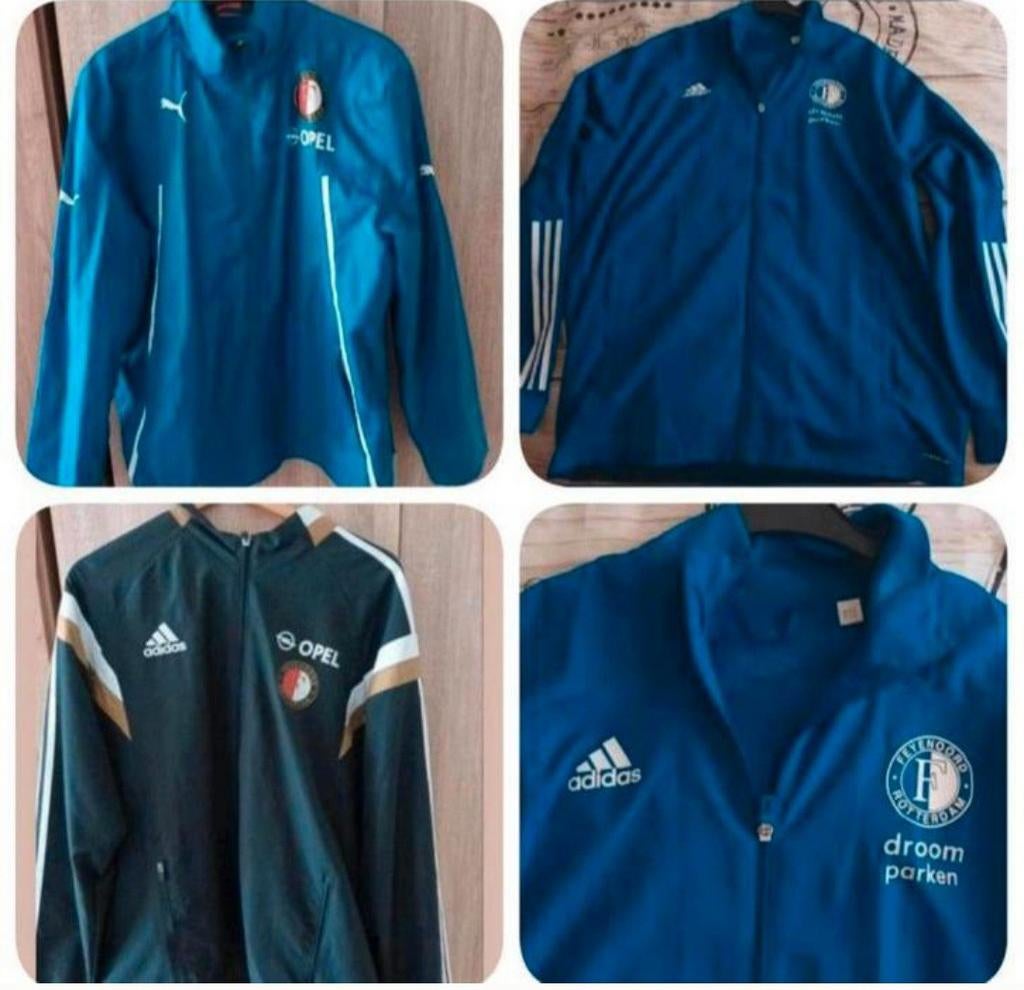 3 FEYENOORD Jacks in goede conditie/MAAT XL, Blauw, Maat 56/58 (XL), Ophalen of Verzenden, Zo goed als nieuw