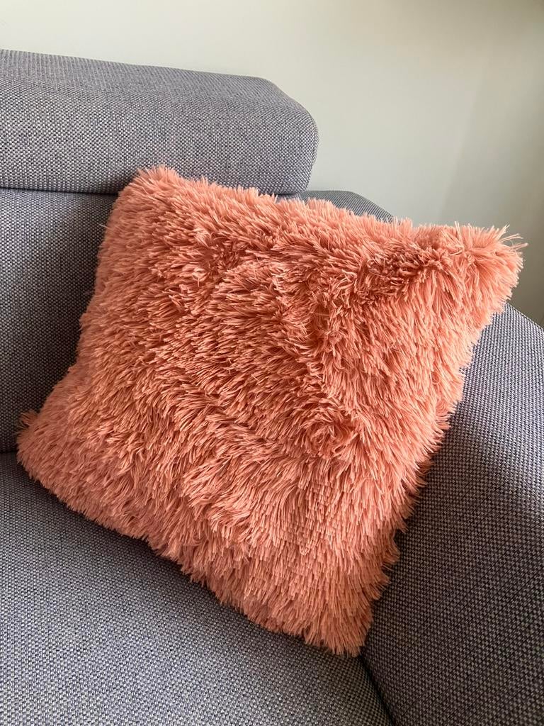 Trendy woonkussen (zacht roze) van Dutch Decor, Ophalen of Verzenden, Nieuw, Roze, Vierkant