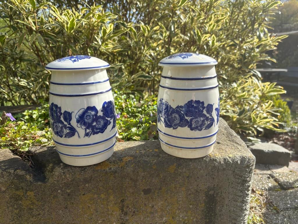 Set van 2 Poolse keramische potten met deksel, Ophalen of Verzenden