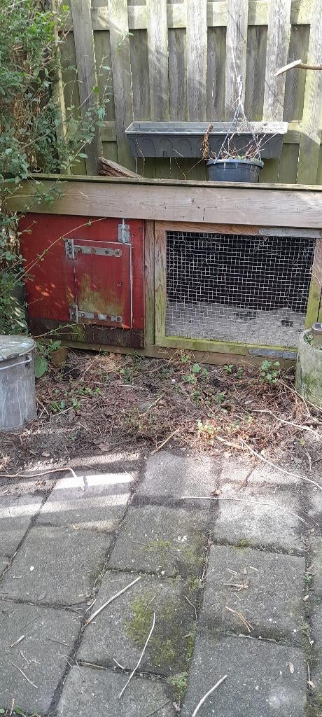 Konijnenhok  buiten hout en gaas, Dieren en Toebehoren, Ophalen, 60 tot 90 cm, Eekhoorn, Hok