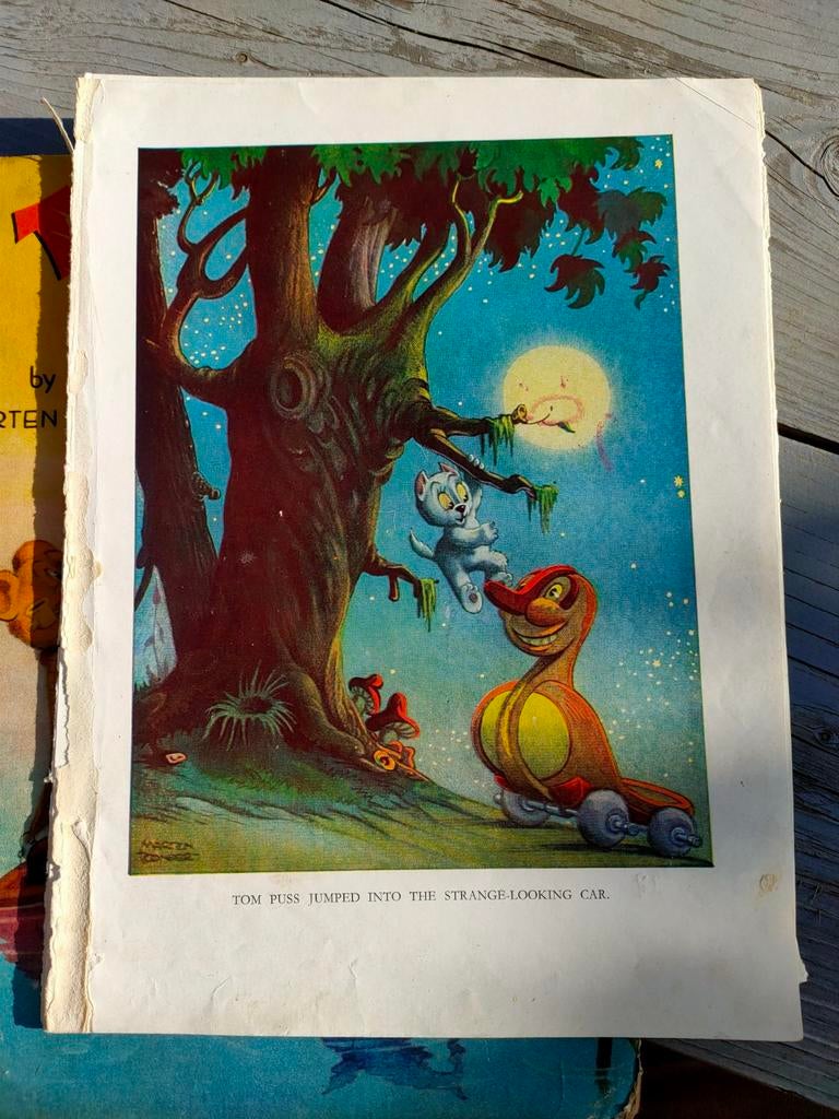 6 losse pagina's uit Tom Puss Tales Marten Toonder, Gelezen, Marten Toonder, Eén stripboek, Ophalen of Verzenden