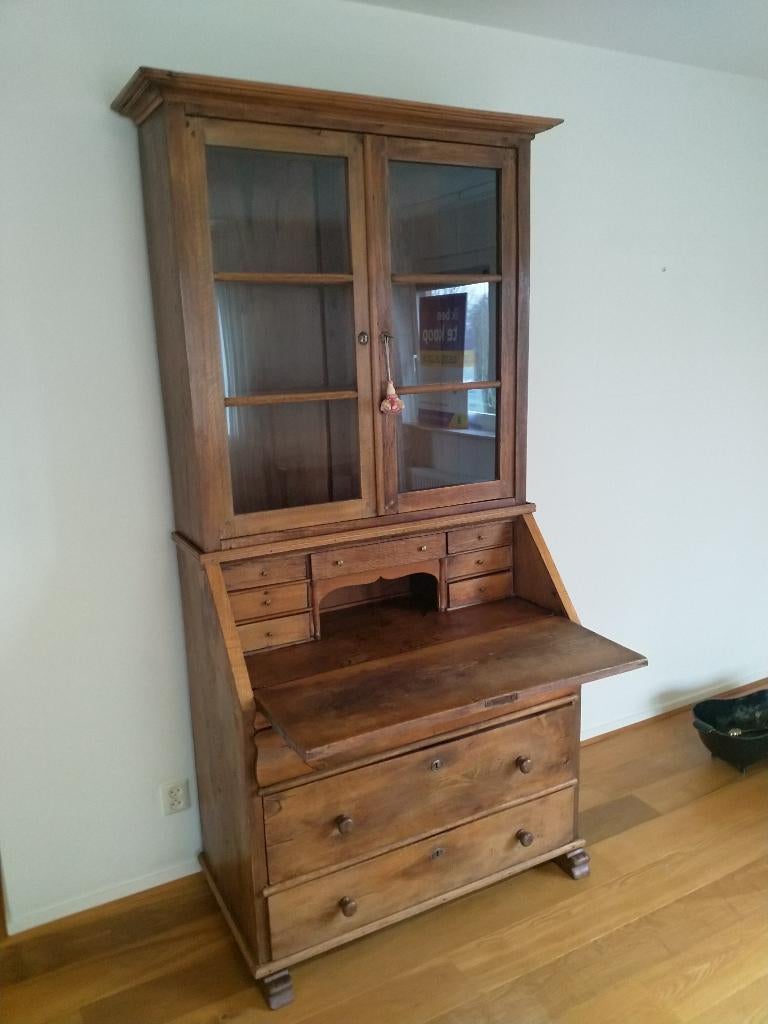 Biedermeier secretaire/kast (ca. 1880, antiek), Antiek en Kunst, Antiek | Meubels | Kasten, Ophalen