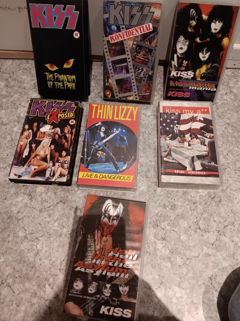 Kiss vhs videobanden collectie nieuw staat, Alle leeftijden, Ophalen of Verzenden, Zo goed als nieuw