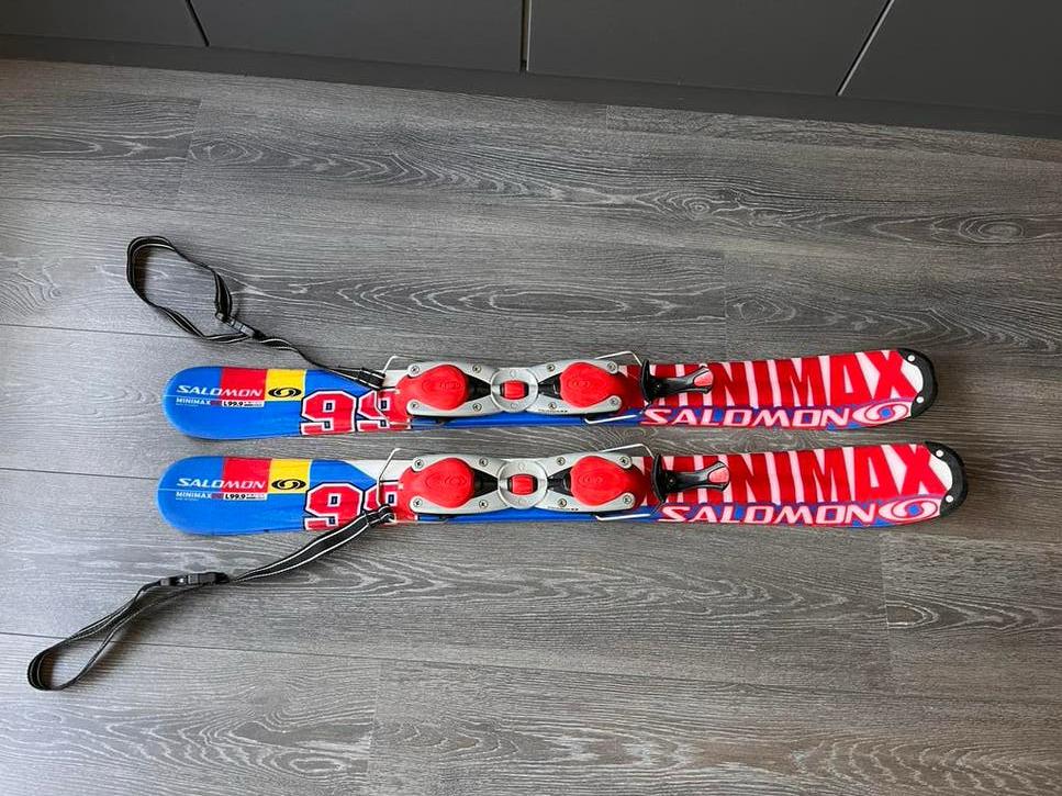 Funski Snowblade Snowfeet Miniskies Salomon Minimax, Zo goed als nieuw, Skiën, Minder dan 100 cm, Ski's